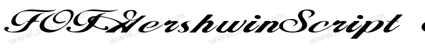 FOTGershwinScript Ex字体转换